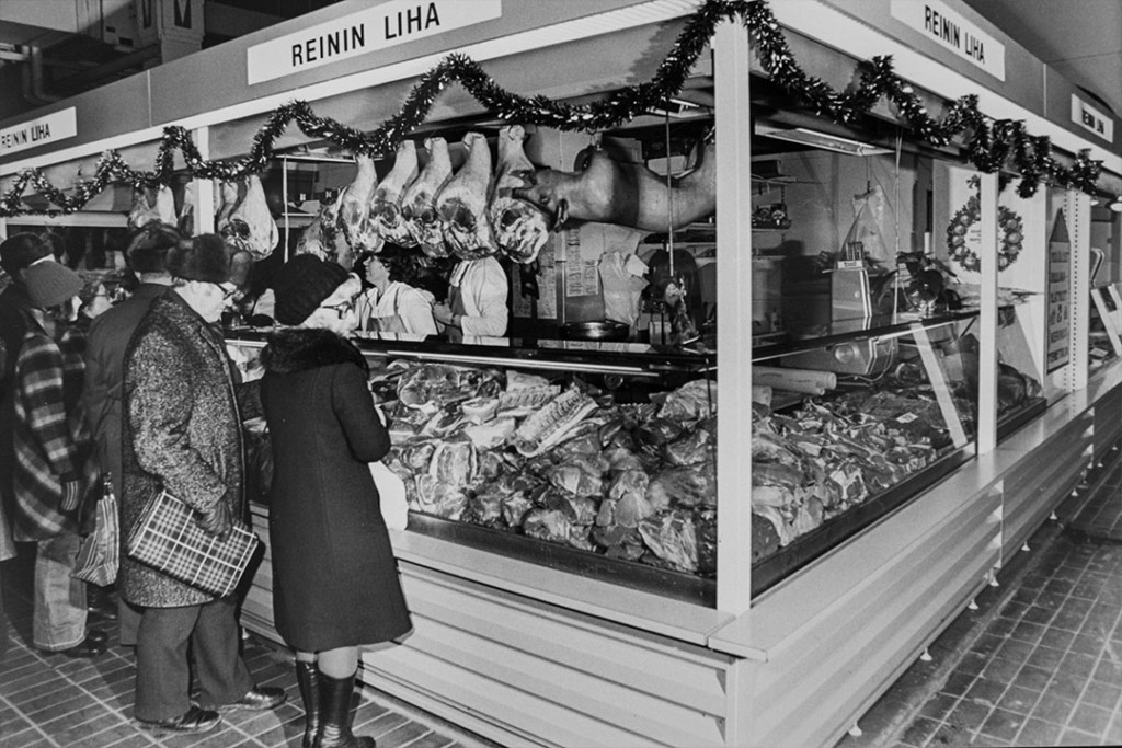 Reinin Lihan hallikauppa 1970-luvulla.